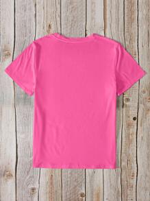 INAWLY Women's Cartoon Rabbit Printed Top And Random Pattern Shorts Set