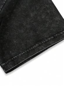 Manfinity EMRG Men Oversized Lip & Letter Printed Drop Shoulder Short Sleeve T-Shirt, Boyfriend Gift, For Going Out