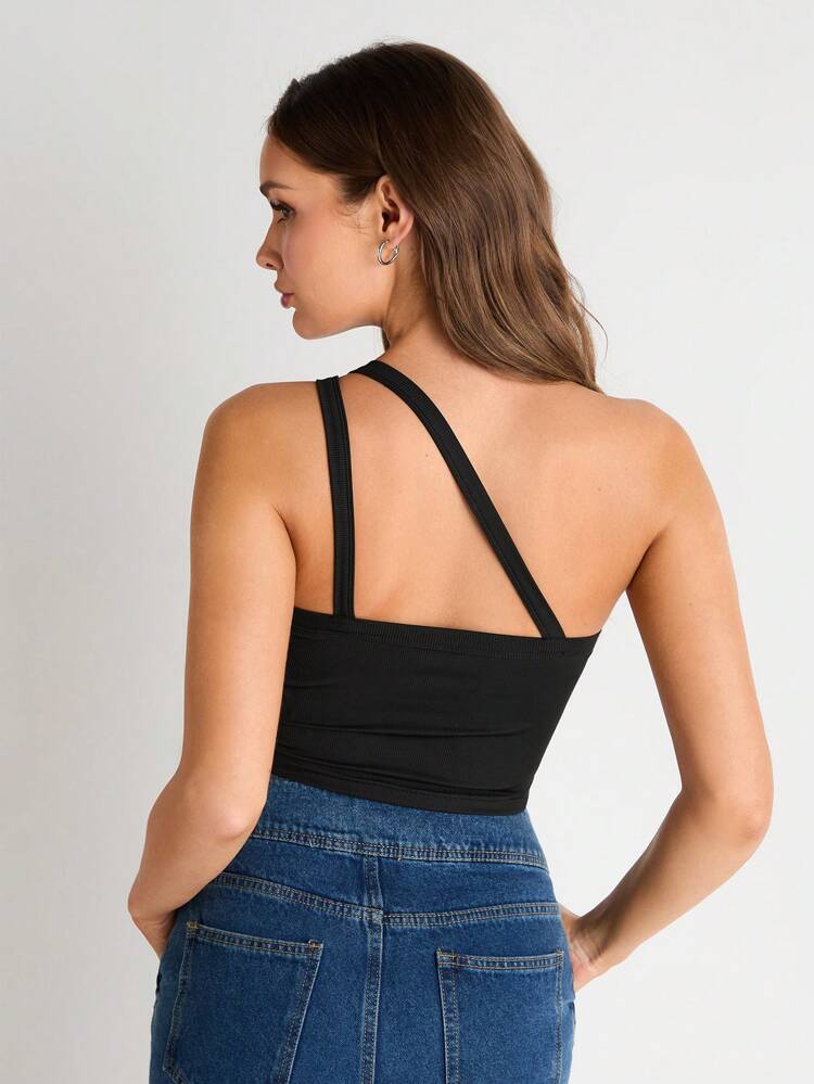 Women's Top With Single/Double Shoulder Strap