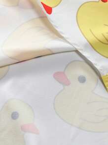 Manfinity Hypemode Nam Sành điệu Ngắn tay Áo sơ mi Với Vàng Con vịt Mẫu - Nhiều màu - Xem 4