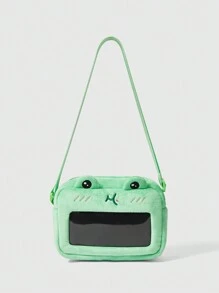 ROMWE Kawaii 綠色青蛙造型女士肩袋 - 綠色 - 查看 1