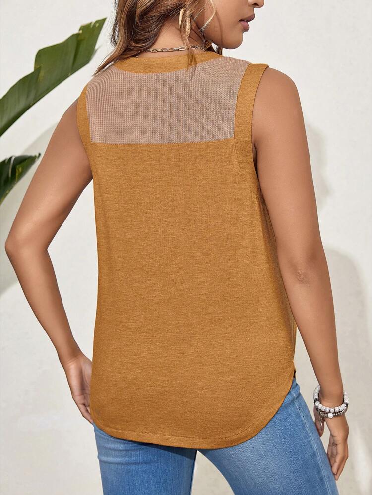 Maternity Simple & Comfortable Sleeveless V-Neck Tank Top
