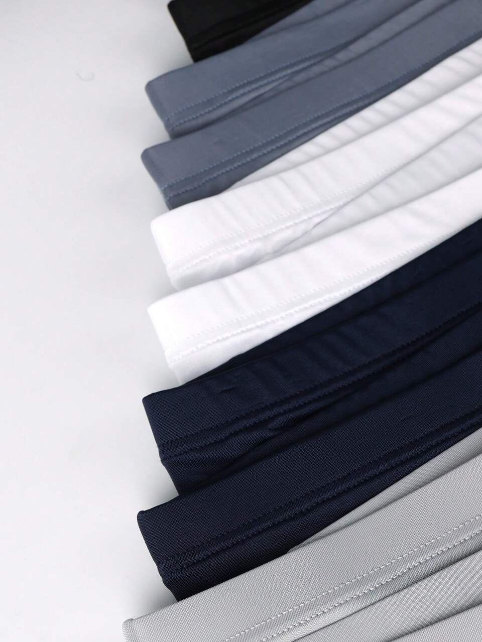 10pcs/Set Men's Solid Color Boxer Shorts