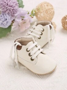 Spring/Autumn Style Pu Strap Soft Bottom Toddler Sneakers Suitable For 0-1 Year Old Learning To Walk