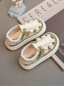 1 Pair Baby Sandals, Suitable For Daily Wear In Spring/Summer - Green - View 3