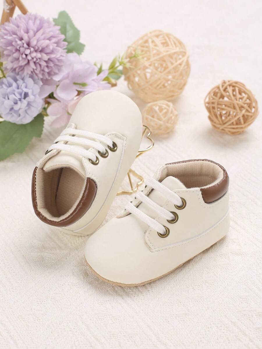 Spring/Autumn Style Pu Strap Soft Bottom Toddler Sneakers Suitable For 0-1 Year Old Learning To Walk