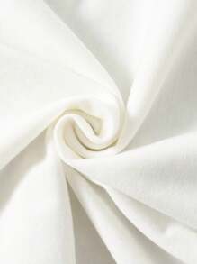 SHEIN 適用於夏天的年輕男孩休閒簡單短袖t卹 - 白色 - 查看 3