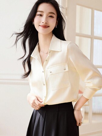 Spring New Arrival Casual & Stylish Age-Reducing Flap Pocket Shirt