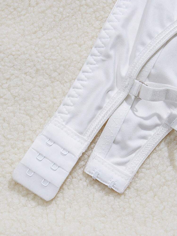 Ladies' Lace Patchwork Underwire Bra