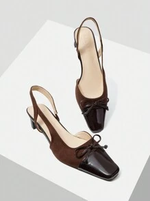MOTF PREMIUM COMFORTABLE WOMEN'S HIGH HEEL PUMPS, VACATION SHOES, SUMMER SPRING SHOES, SPRING BREAK EASTER PROM HEELS - Brown - View 5