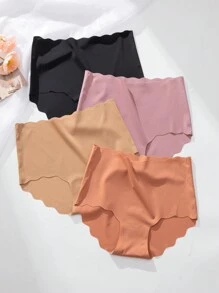 SHEIN 4pack Scallop Trim Panty Sets