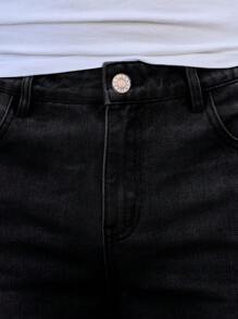 Men's Pocketed Casual Versatile Bermuda Denim Shorts Jorts