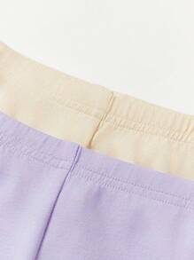 Cozy Pixies Baby Girl Cartoon Animal Pattern Elastic Waistband Pants 2pcs/Set