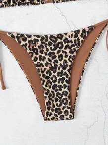 Swim Vcay Leopard Print Bikini Set, Summer Beach