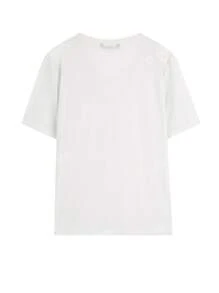ELFSACK Knit T-Shirt Loose Suncare Tops Woman 2023 Summer Soild Colour Daily Tops