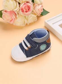 Bottes Bleues Pour Bébé Garçon Avec Autocollants D'alphabet
