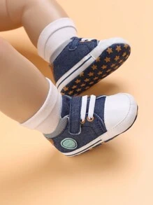 Bottes Bleues Pour Bébé Garçon Avec Autocollants D'alphabet