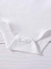 女婴猫咪印花连体衣、薄纱裙和一双袜子套装，春夏款 - 粉色 - 查看 6