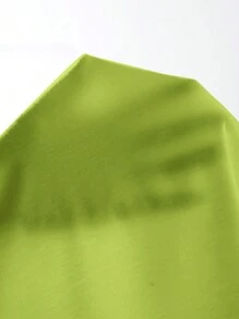 SHEIN SXY 女式純色無肩帶修身緊身連衣裙 - 綠色 - 查看 6
