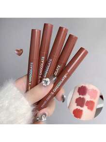 MAGIC CASA 5入組啞光咖啡色護唇膏,巧克力唇蜜套裝,啞光唇,嘴唇彩妝 - 棕色巧克力套裝 - 查看 5