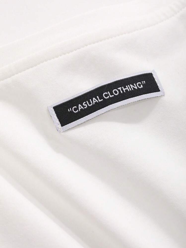 Women's Slogan Printed Drop Shoulder T-Shirt Adversity Is A Good Disciple No Gall No Glory Oversized T-Shirt