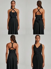 GLOWMODE 女裝活動連衣裙 - 黑色 - 查看 7