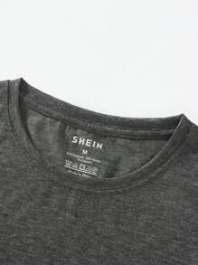 INAWLY Camiseta com Ajuste Regular Estampa Floral e Letra, Gráfico de Flores em Direção ao Sol, Blusas Femininas - Chumbo - Visão 5