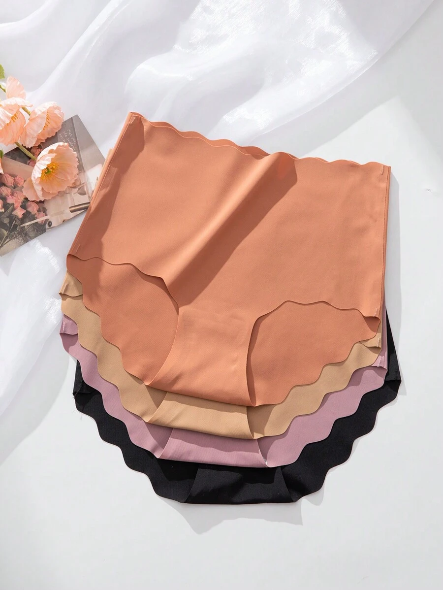 SHEIN 4pack Scallop Trim Panty Sets