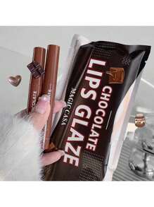 MAGIC CASA 5入組啞光咖啡色護唇膏,巧克力唇蜜套裝,啞光唇,嘴唇彩妝 - 棕色巧克力套裝 - 查看 6