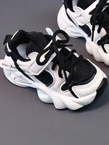 嬰兒女孩時尚、防滑、舒適、輕便的鞋子,附有鞋帶 - 黑色 - 查看 5