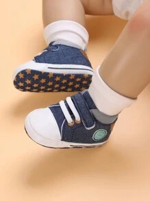Bottes Bleues Pour Bébé Garçon Avec Autocollants D'alphabet