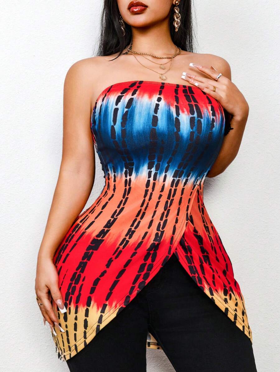 VaVaBold 不对称交叉露肩上衣 - 彩色 - 查看 1