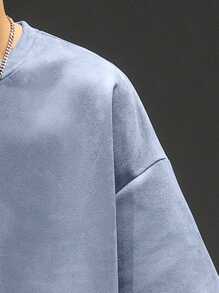 男士字母圖案落肩T恤