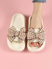 Summer Indoor Plastic Slippers For Couple, Bathroom, Women, Men, Home, Beach, Shower Shoes - White - View 2