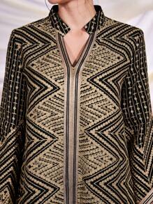 Al Najma Women's Elegant Arabian Style Dress - Multicolor - View 6