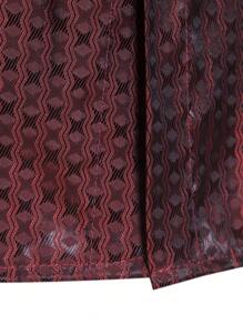 Manfinity Homme Men Allover Print Shirt - Burgundy - View 5