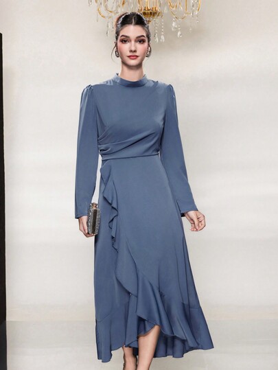 Modelyn Women's Stand Collar Arabian Dress