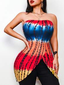 VaVaBold 不对称交叉露肩上衣 - 彩色 - 查看 5