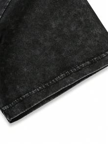 Manfinity EMRG Lỏng lẻo phù hợp Nam Slogan & Bóng rổ In Thả vai Áo thun - màu đen - Xem 4