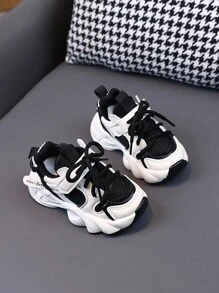 嬰兒女孩時尚、防滑、舒適、輕便的鞋子,附有鞋帶 - 黑色 - 查看 2