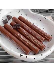 MAGIC CASA 5入組啞光咖啡色護唇膏,巧克力唇蜜套裝,啞光唇,嘴唇彩妝 - 棕色巧克力套裝 - 查看 9