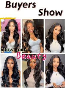 26 inch Natural Black Body Wave Wig V Part Wigs for  Upgrade U Part Wigs Half Wigs for  V Shape Glueless Wig No Leave Out Body Wave V Part Synthetic Wig
