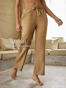 Ocili Ocili Leisure Solid Drawstring Waist Sleep Pants