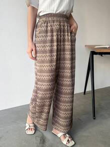 FRIFUL Designer Của phụ nữ Nhà thiết kế In hoa Giải trí Quần - Nhiều màu - Xem 1