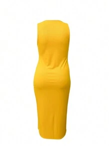 Plus Size European And American Fashion Casual Streetwear Sexy V-Neck Dress