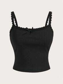 SHEIN EZwear 3pcs Lace Patchwork Slim Fit Basic Camisoles Suitable For Summer