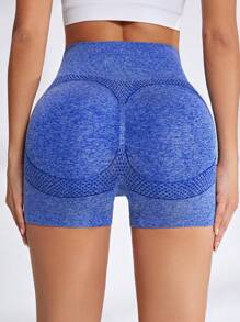 Easithlete Seamless Sports Shorts - Blue - View 5