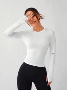 SHEIN Sport Studio Regata Esportiva com Estampa de Letra, Regata de Exercícios