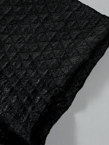 Manfinity Homme Nam Màu thuần Single-breasted Ngắn tay Áo sơ mi - màu đen - Xem 4