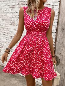 Breezaya 休闲 - 现代休闲 休闲 - 度假休闲 田园风连衣裙 - 紅色 - 查看 5